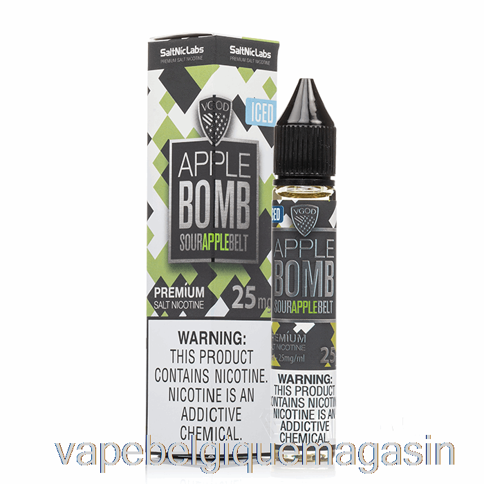 Vape Jetable Pomme Glacée Bombe - Sels Vgod - 30ml 25mg